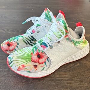 New Balance Tropical Floral Sneakers with Hibiscus Tropical  🌺 Pattern